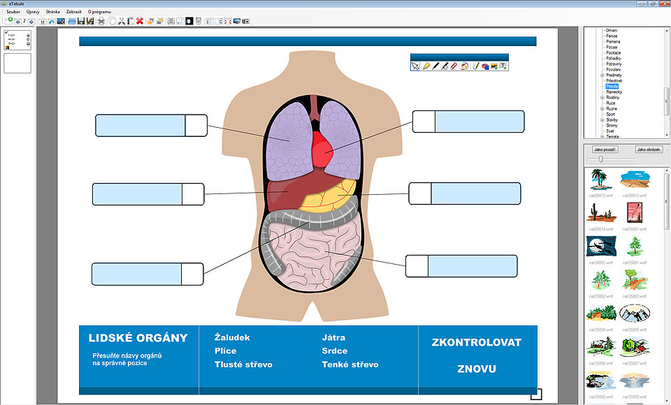 Interaktivní program eTabule